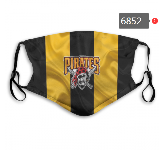 2020 MLB Pittsburgh Pirates Dust mask with filter->mlb dust mask->Sports Accessory